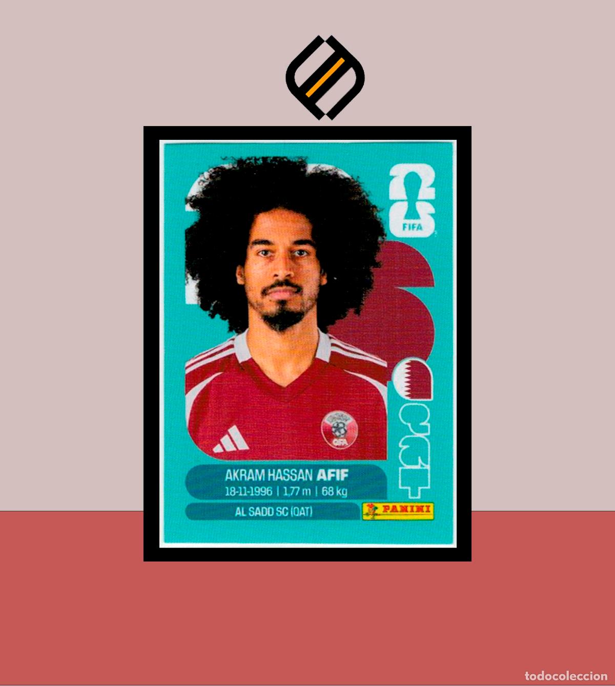 Cromos de F&uacute;tbol: PANINI FIFA CLUB WORLD CUP 2026 26 QAT 18 AKRAM HASSAN AFIT QATAR STICKER MUNDIAL MEX CAN USA LIGA
