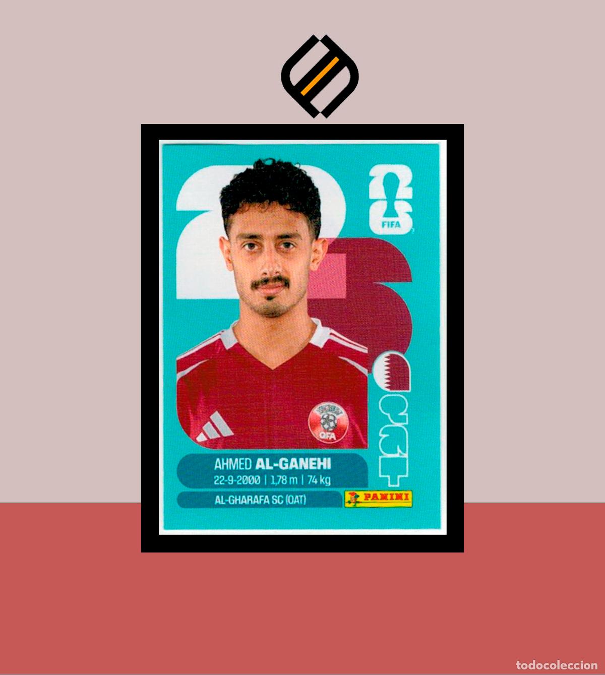 Cromos de F&uacute;tbol: PANINI FIFA CLUB WORLD CUP 2026 26 QAT 19 AHMED AL-GANEHI QATAR STICKER MUNDIAL MEX CAN USA LIGA