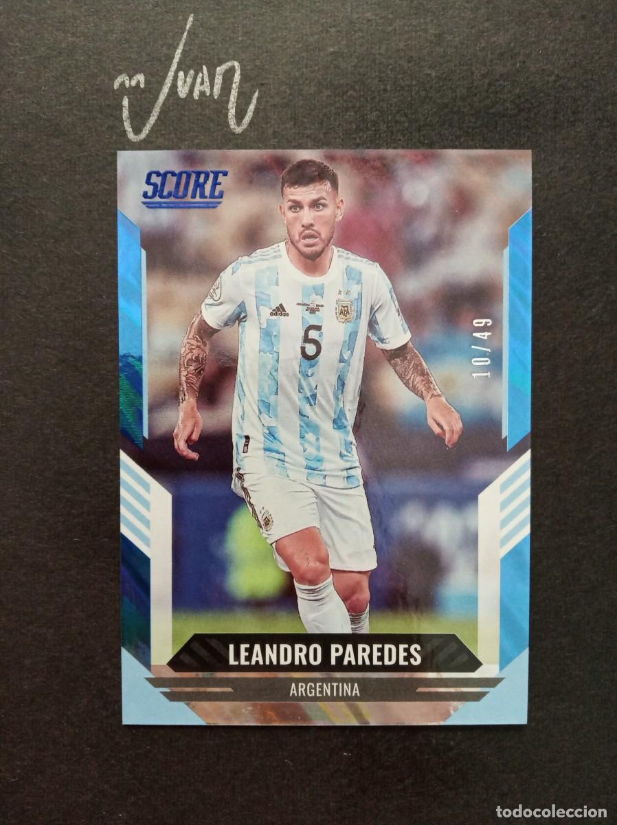 Cromos de F&uacute;tbol: NUMERADA #/49 PAREDES ARGENTINA BOCA JUNIORS MUNDIAL 2026 ⚽ PANINI&reg; SCORE FIFA 2021 2022 21 22 NUEVO