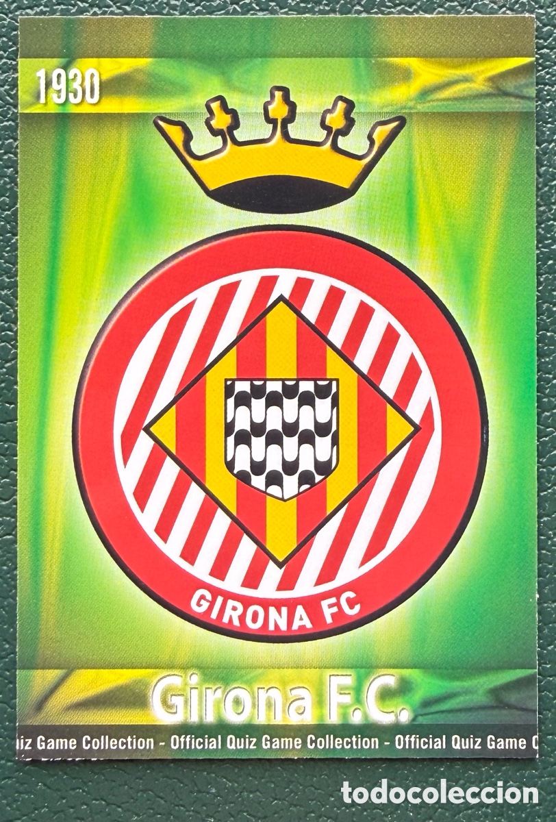 Fu&szlig;ball-Sticker: 1027 ESCUDO GIRONA FC MATE FICHAS ALBUM MUNDICROMO 2009 2010 09 10
