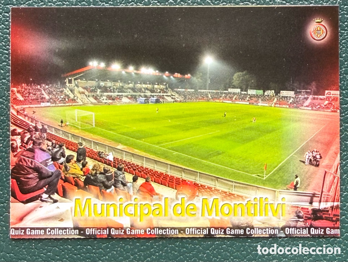 Fu&szlig;ball-Sticker: 1028 ESTADIO MUNICIPAL DE MONTILIVI MATE GIRONA FC FICHAS ALBUM MUNDICROMO 2009 2010 09 10