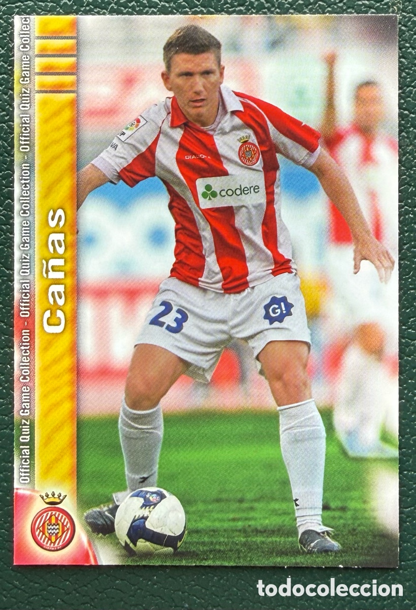 Fu&szlig;ball-Sticker: 1033 CA&Ntilde;AS GIRONA FC FICHAS ALBUM MUNDICROMO 2009 2010 09 10