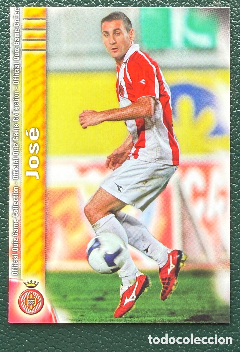 Fu&szlig;ball-Sticker: 1034 JOSE GIRONA FC FICHAS ALBUM MUNDICROMO 2009 2010 09 10