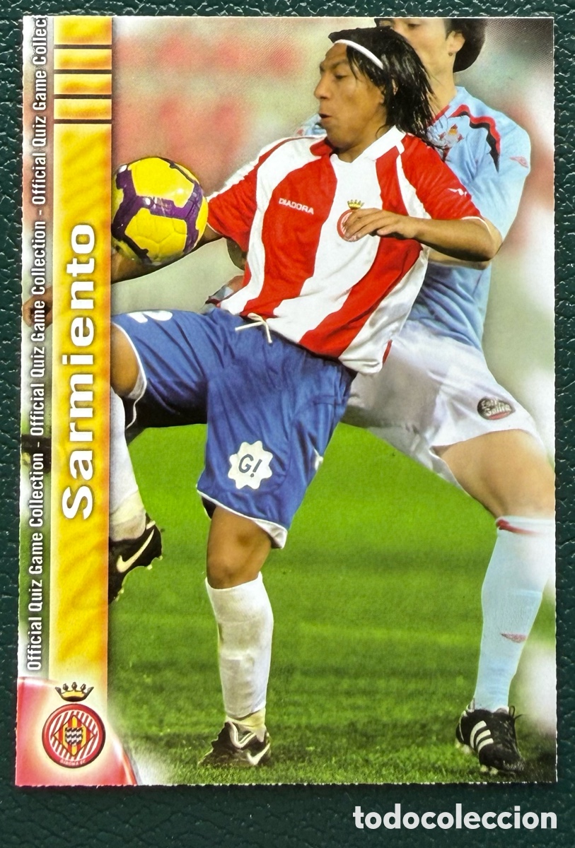 Fu&szlig;ball-Sticker: 1043 SARMIENTO GIRONA FC FICHAS ALBUM MUNDICROMO 2009 2010 09 10