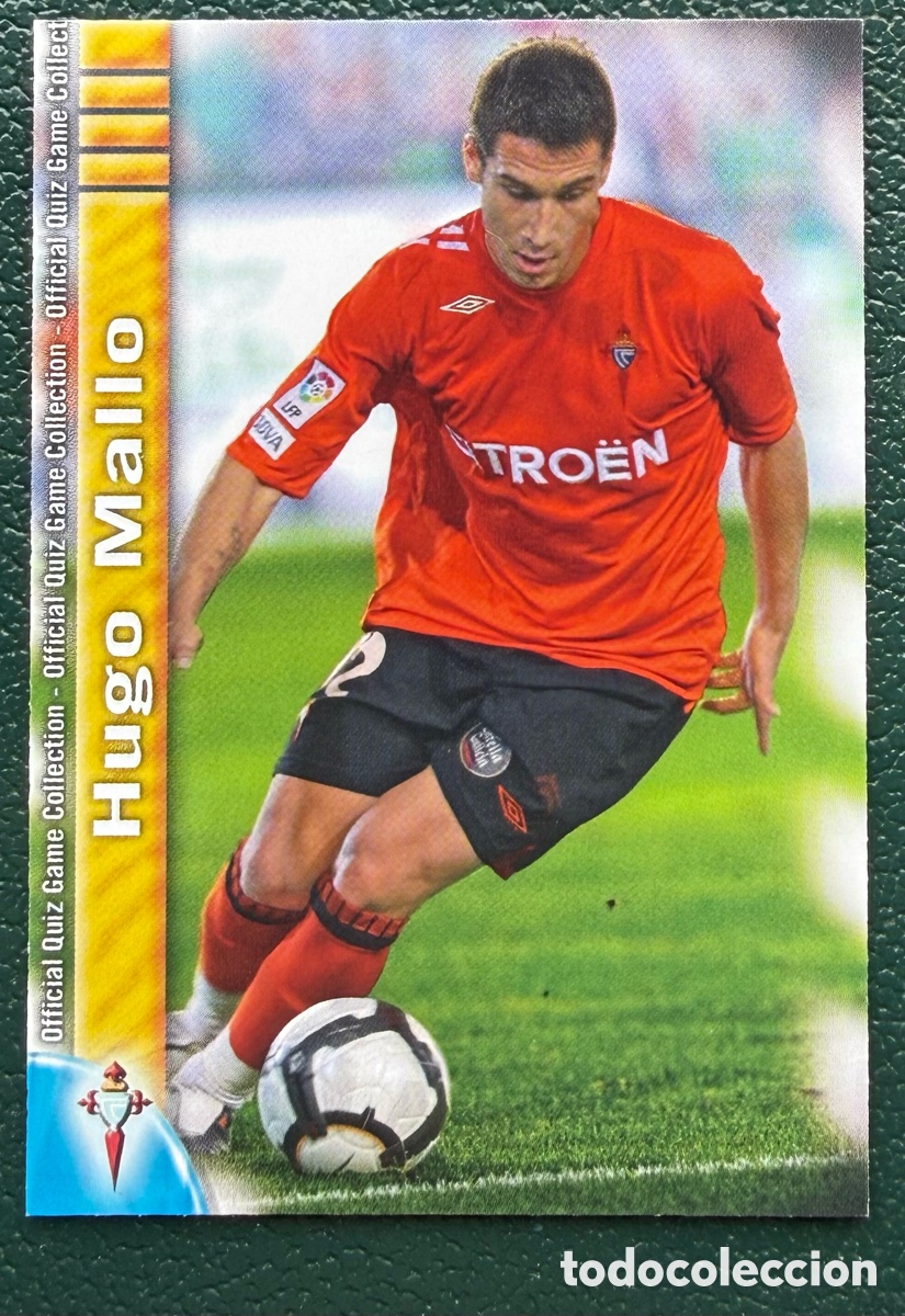 Fu&szlig;ball-Sticker: 1052 HUGO MALLO CELTA DE VIGO FICHAS ALBUM MUNDICROMO 2009 2010 09 10