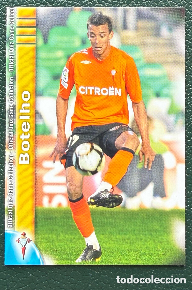 Fu&szlig;ball-Sticker: 1053 BOTELHO CELTA DE VIGO FICHAS ALBUM MUNDICROMO 2009 2010 09 10
