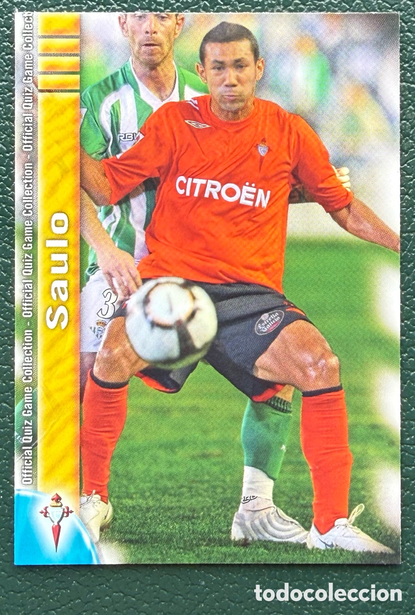 Fu&szlig;ball-Sticker: 1062 SAULO CELTA DE VIGO FICHAS ALBUM MUNDICROMO 2009 2010 09 10