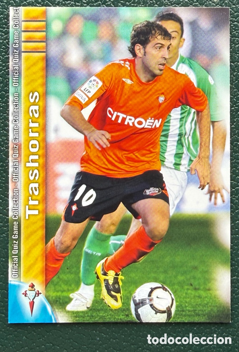 Figurine di Calcio: 1064 TRASHORRAS CELTA DE VIGO FICHAS ALBUM MUNDICROMO 2009 2010 09 10