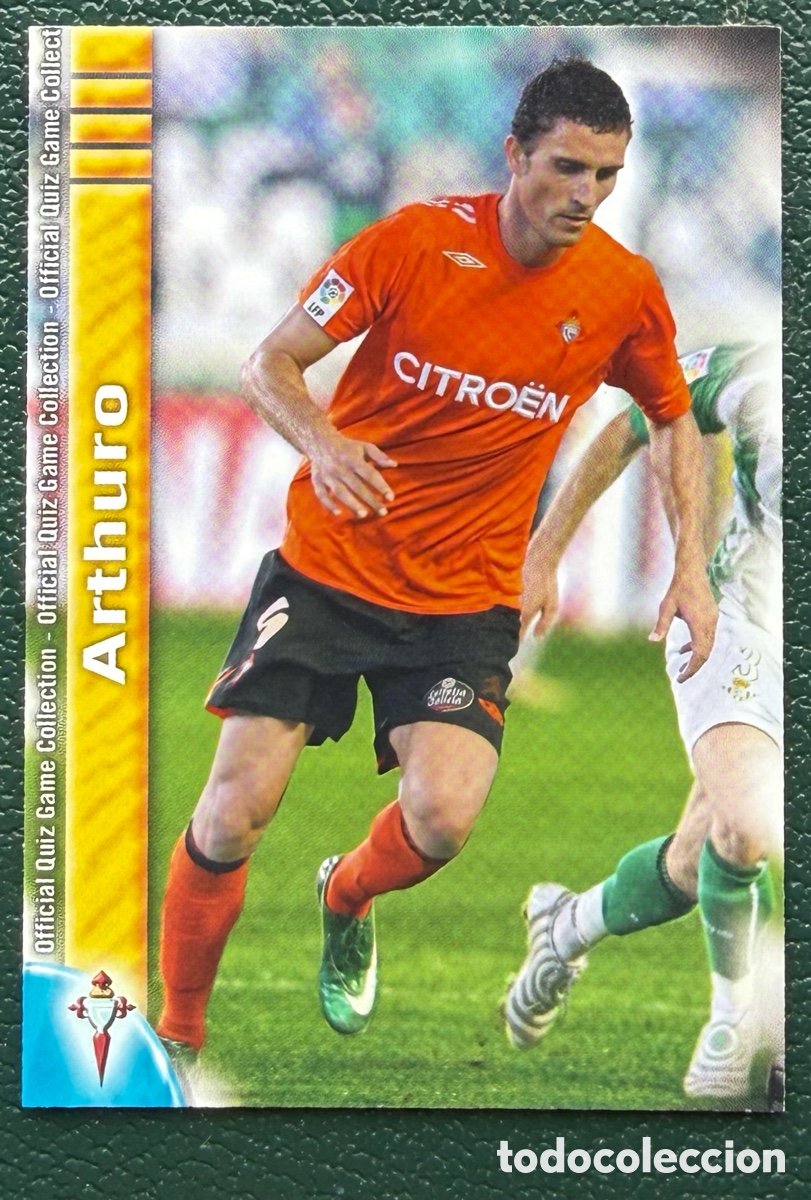 Figurine di Calcio: 1065 ARTHURO CELTA DE VIGO FICHAS ALBUM MUNDICROMO 2009 2010 09 10