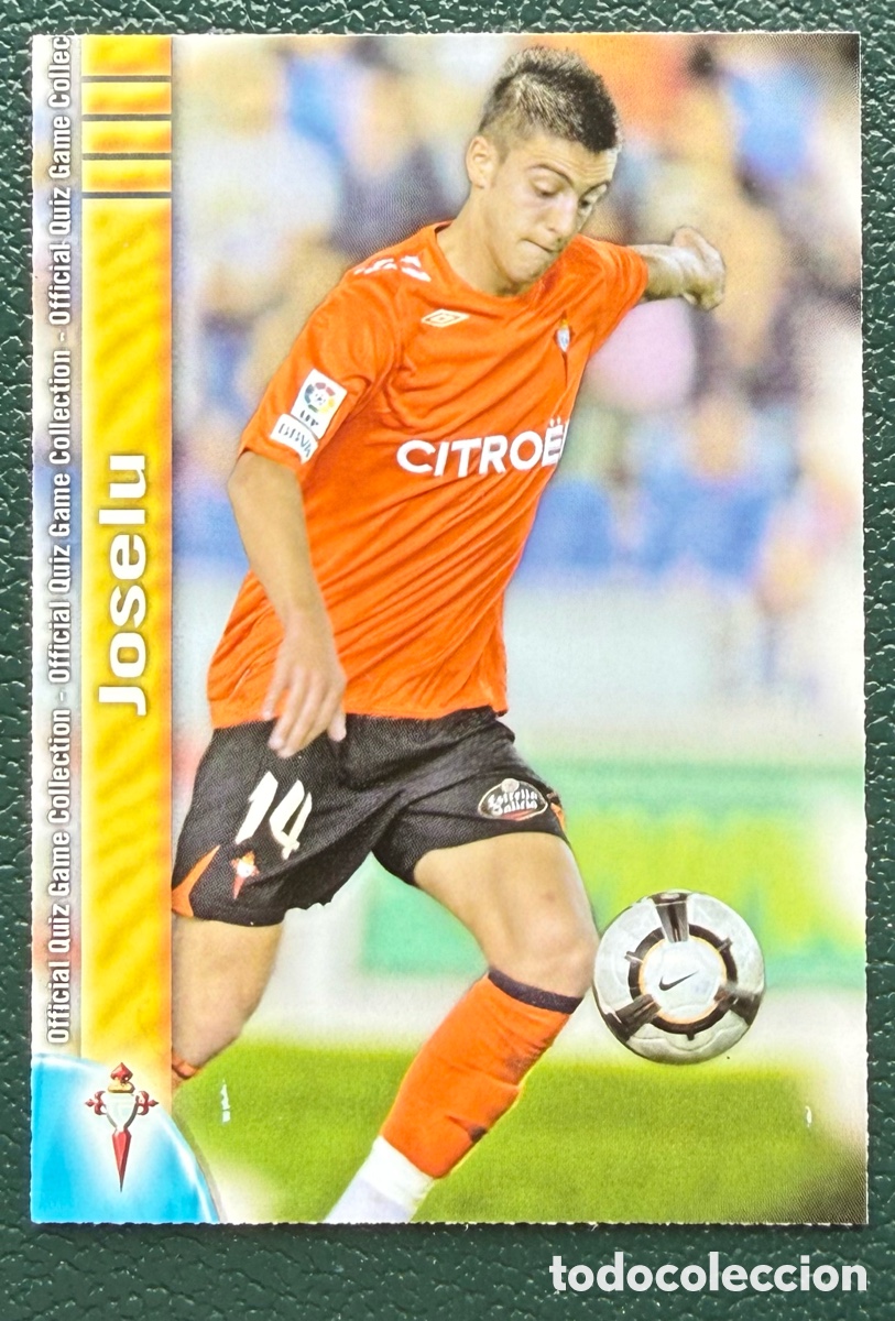 Figurine di Calcio: 1066 JOSELU CELTA DE VIGO FICHAS ALBUM MUNDICROMO 2009 2010 09 10