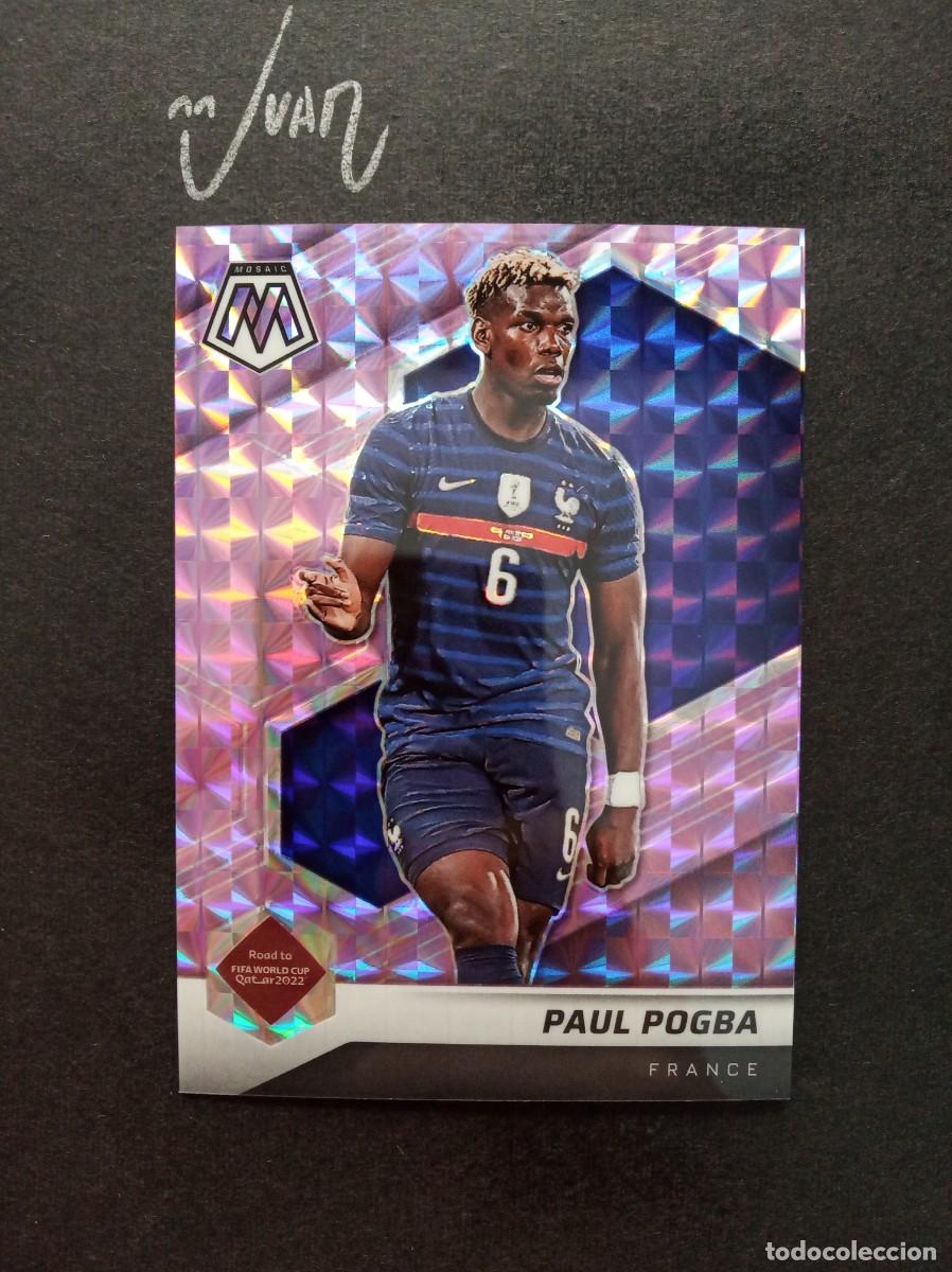 Cromos de F&uacute;tbol: NUMERADA #/49 POGBA FRANCIA MANCHESTER UNITED ⚽ PANINI &reg; MOSAIC ROAD FIFA WORLD CUP QATAR 2022