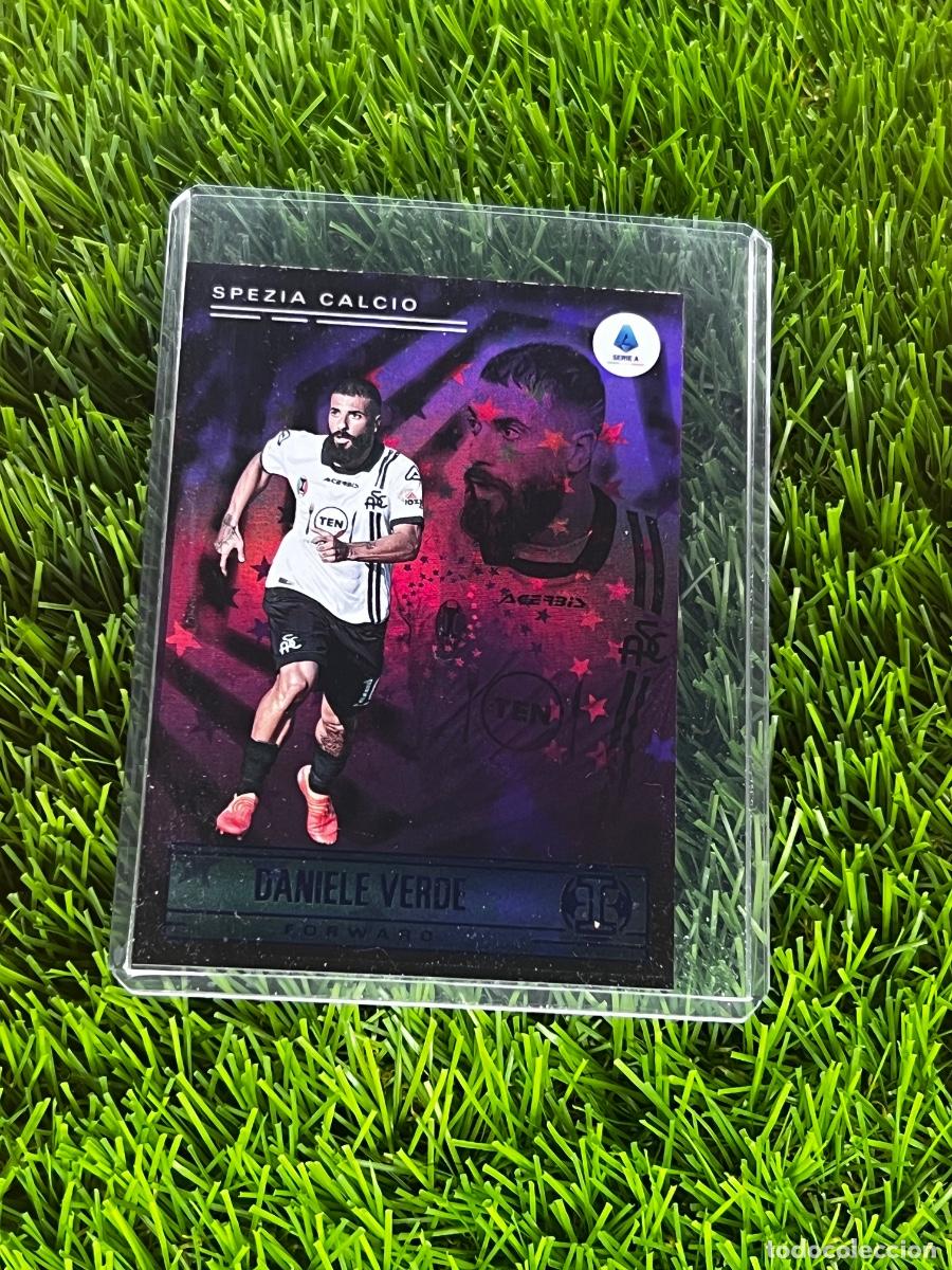 Figurine di Calcio: N&ordm; 186 Daniele Verde Illusions Purple Astro Spezia Panini Chronicles Serie A 21 22