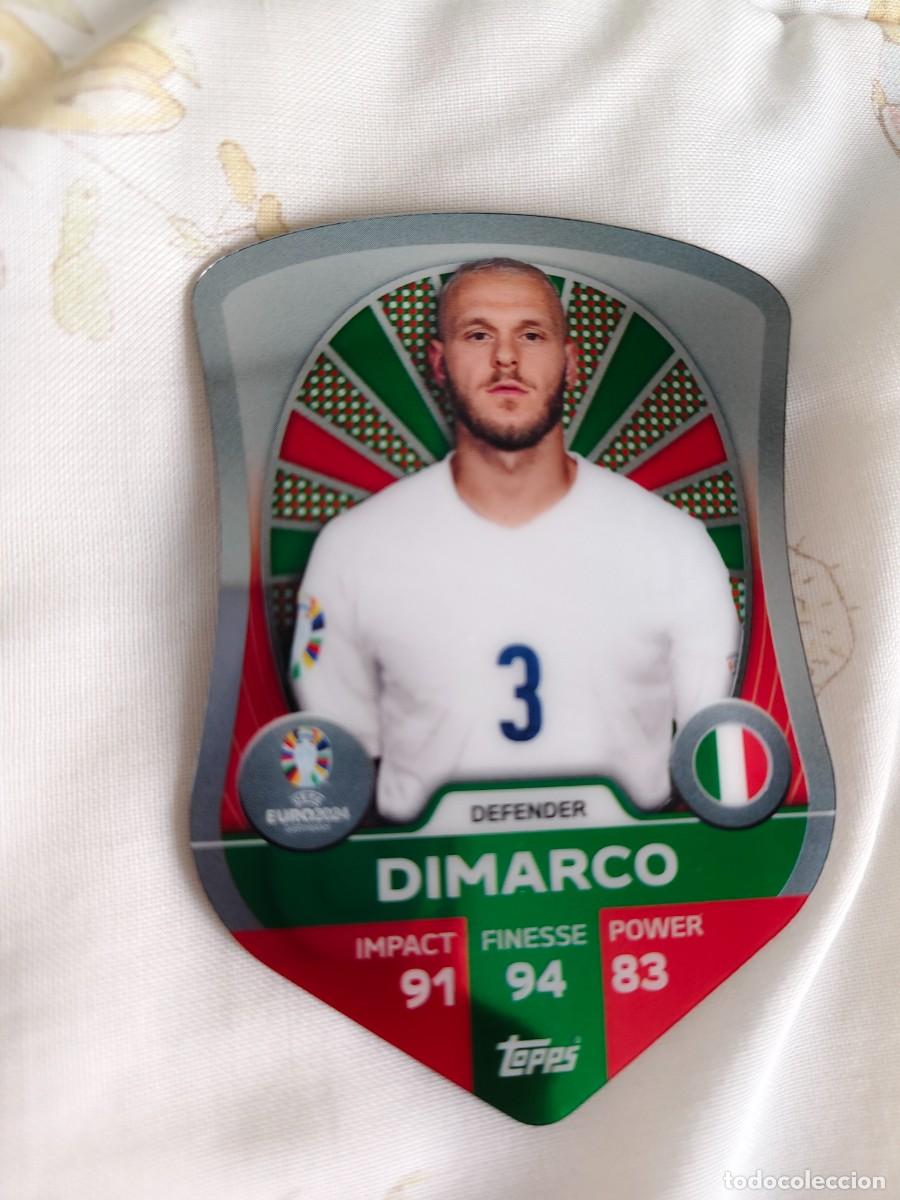 Cromos de F&uacute;tbol: SC4 EURO 2024 TOPPS FEDERICO DIMARCO ITALIA MATCH ATTAX 24 EUROCOPA CHROME PRO ELITE SHIELD