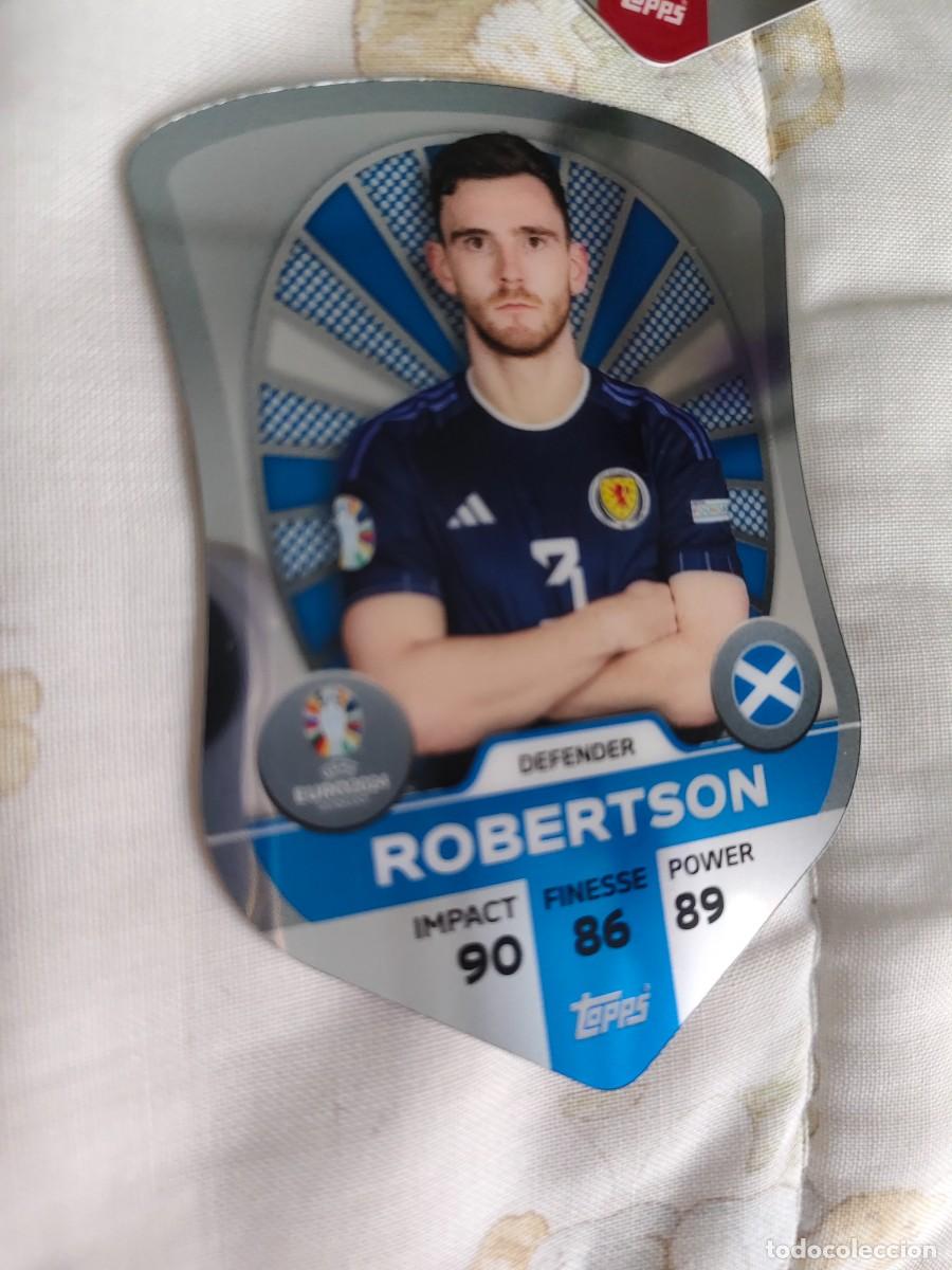 Cromos de F&uacute;tbol: SC 7 SC7 EURO 2024 TOPPS ANDY ROBERTSON ESCOCIA MATCH ATTAX 24 EUROCOPA CHROME PRO ELITE SHIELD