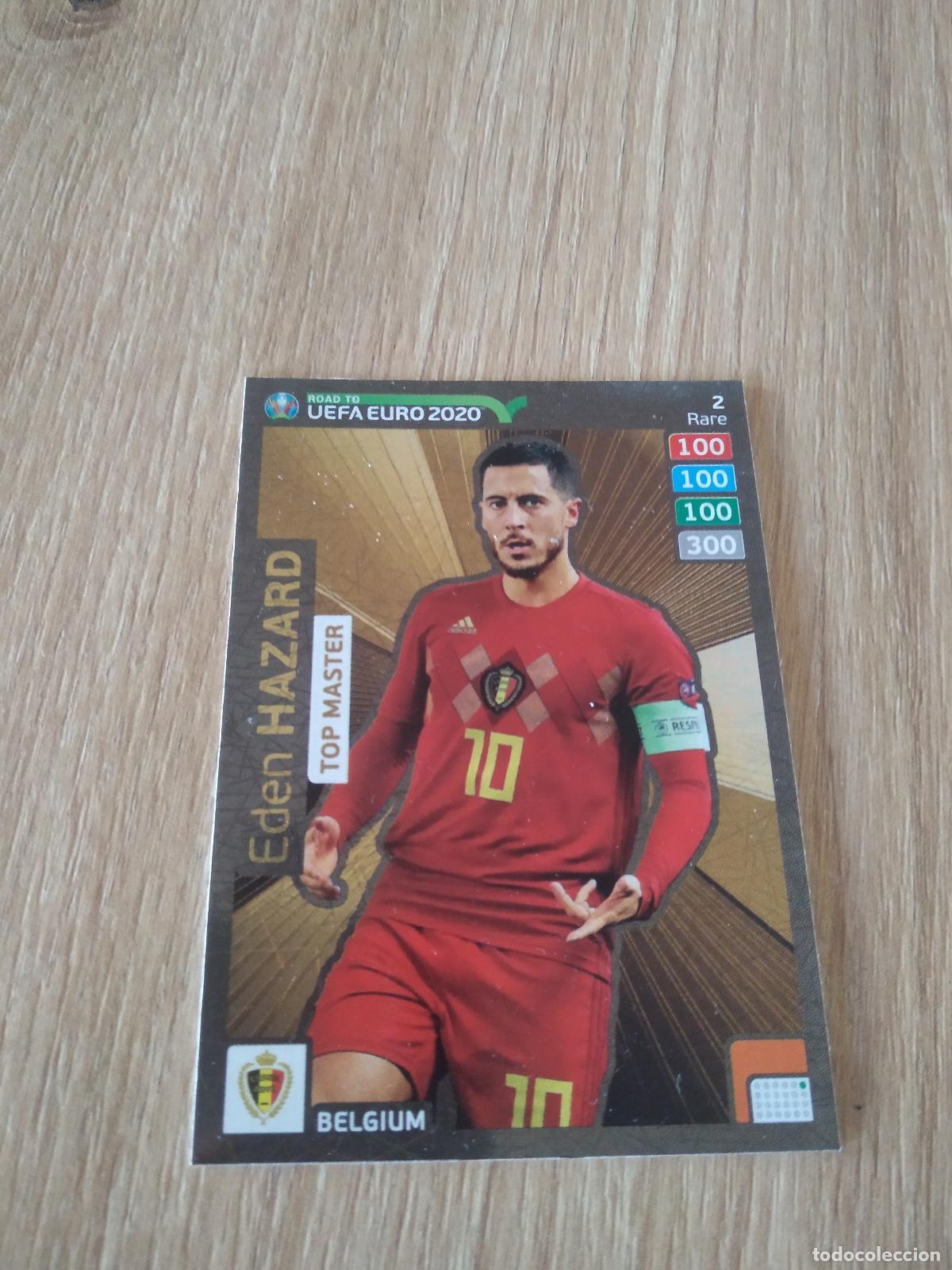 Cromos de F&uacute;tbol: 2 HAZARD BELGICA TOP MASTER CROMO FUTBOL PANINI ADRENALYN ROAD TO EURO 2020 CAMINO EUROCOPA