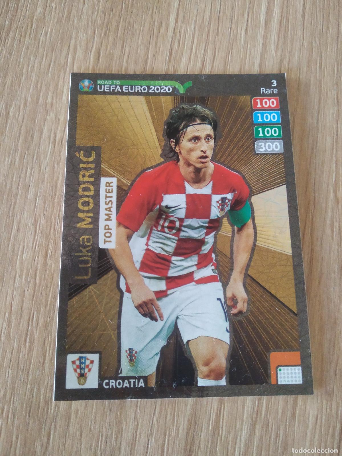 Cromos de F&uacute;tbol: 3 MODRIC CROACIA TOP MASTER CROMO FUTBOL PANINI ADRENALYN ROAD TO EURO 2020 CAMINO EUROCOPA