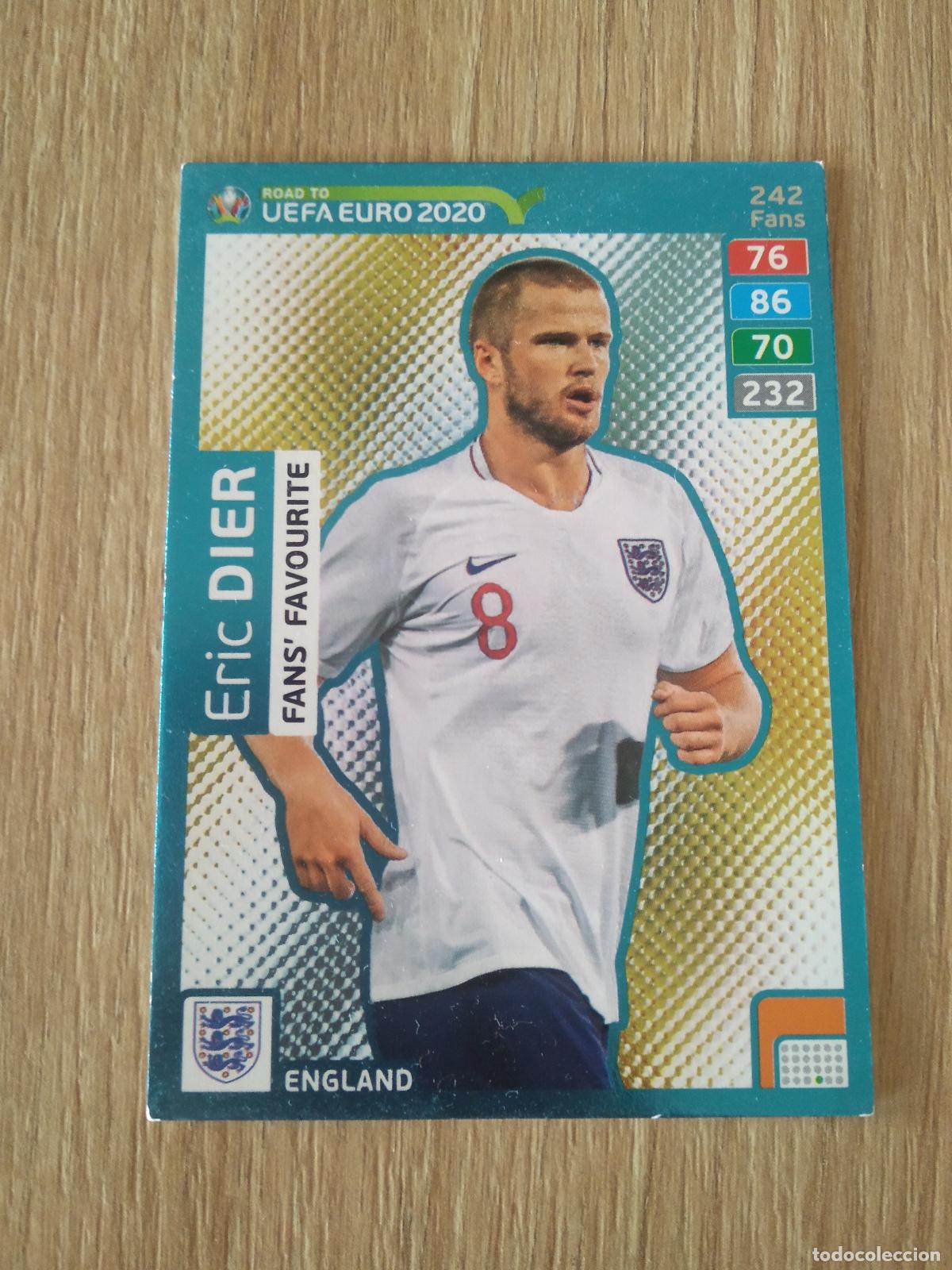 Fu&szlig;ball-Sticker: 242 ERIC DIER INGLATERRA CROMO FUTBOL PANINI ADRENALYN ROAD TO EURO 2020 CAMINO EUROCOPA
