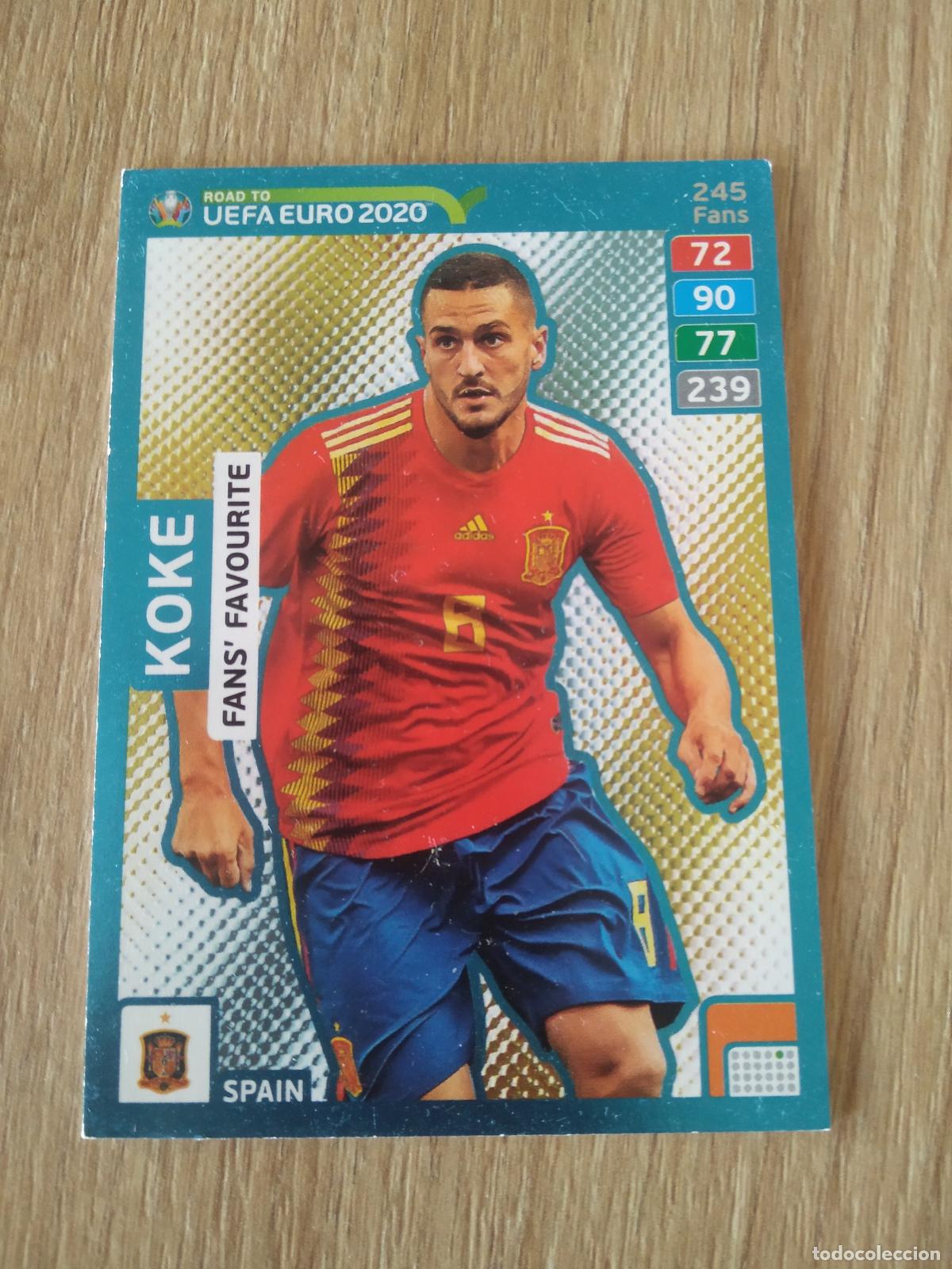 Fu&szlig;ball-Sticker: 245 KOKE ESPA&Ntilde;A CROMO FUTBOL PANINI ADRENALYN ROAD TO EURO 2020 CAMINO EUROCOPA