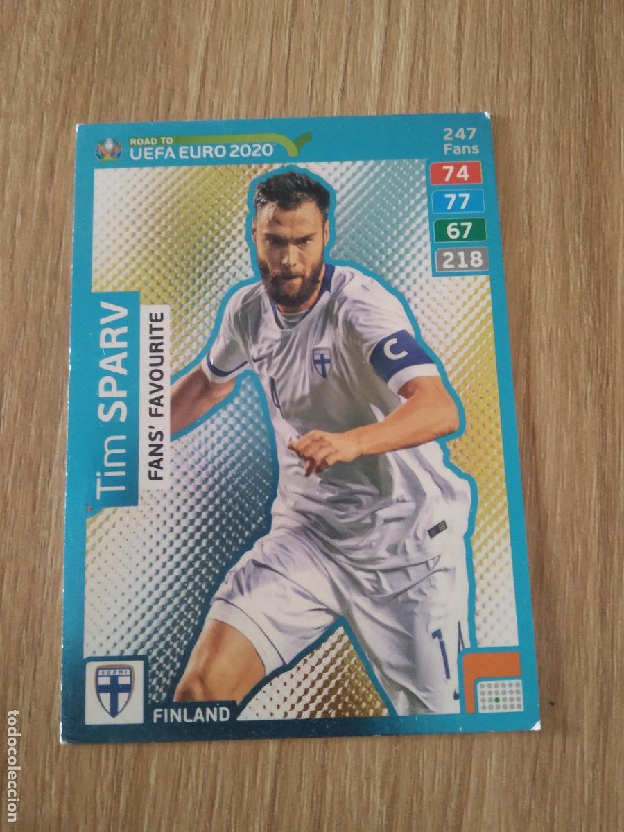 Fu&szlig;ball-Sticker: 247 TIM SPARV FINLANDIA CROMO FUTBOL PANINI ADRENALYN ROAD TO EURO 2020 CAMINO EUROCOPA