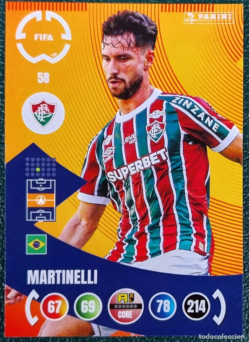 Cartes &agrave; collectionner de Football: 58 MARTINELLI FLUMINENSE FICHAS ALBUM ADRENALYN XL FIFA CLUB WORLD CUP 2025