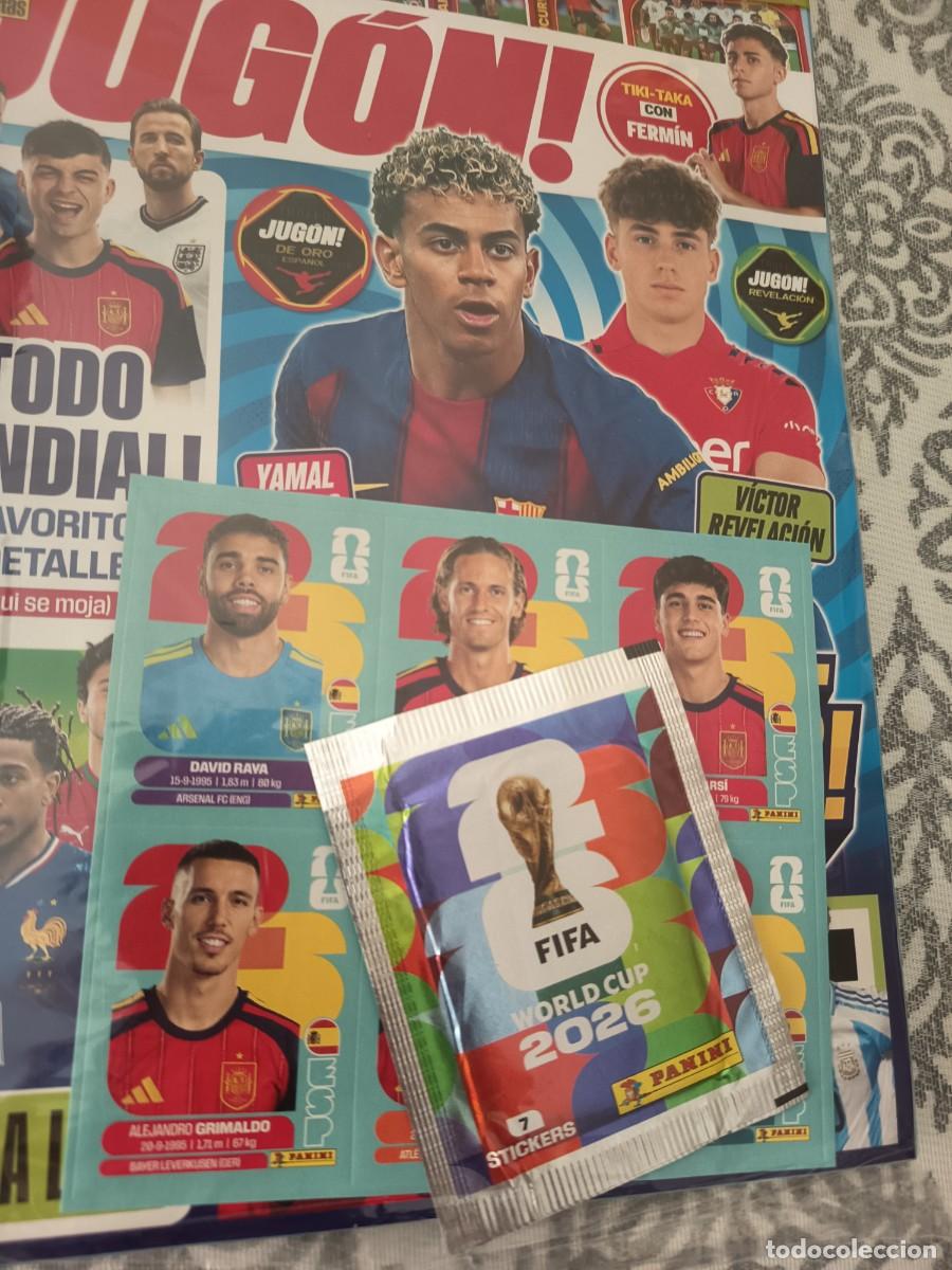 Cromos de Futebol: REVISTA JUGON N&deg;231 PRECINTADA CON LAMINA AMPLIACION 6.JUGADORES SELECCI&Oacute;N ESPA&Ntilde;OLA + 2.SOBRES NUEVO