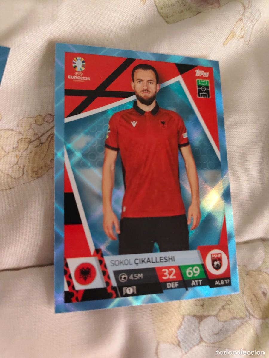 Cromos de f&uacute;tbol: ALB 17 ALB17 EURO 2024 TOPPS SOKOL CIKALLESHI ALBANIA PARALELA CRYSTAL MATCH ATTAX 24 EUROCOPA