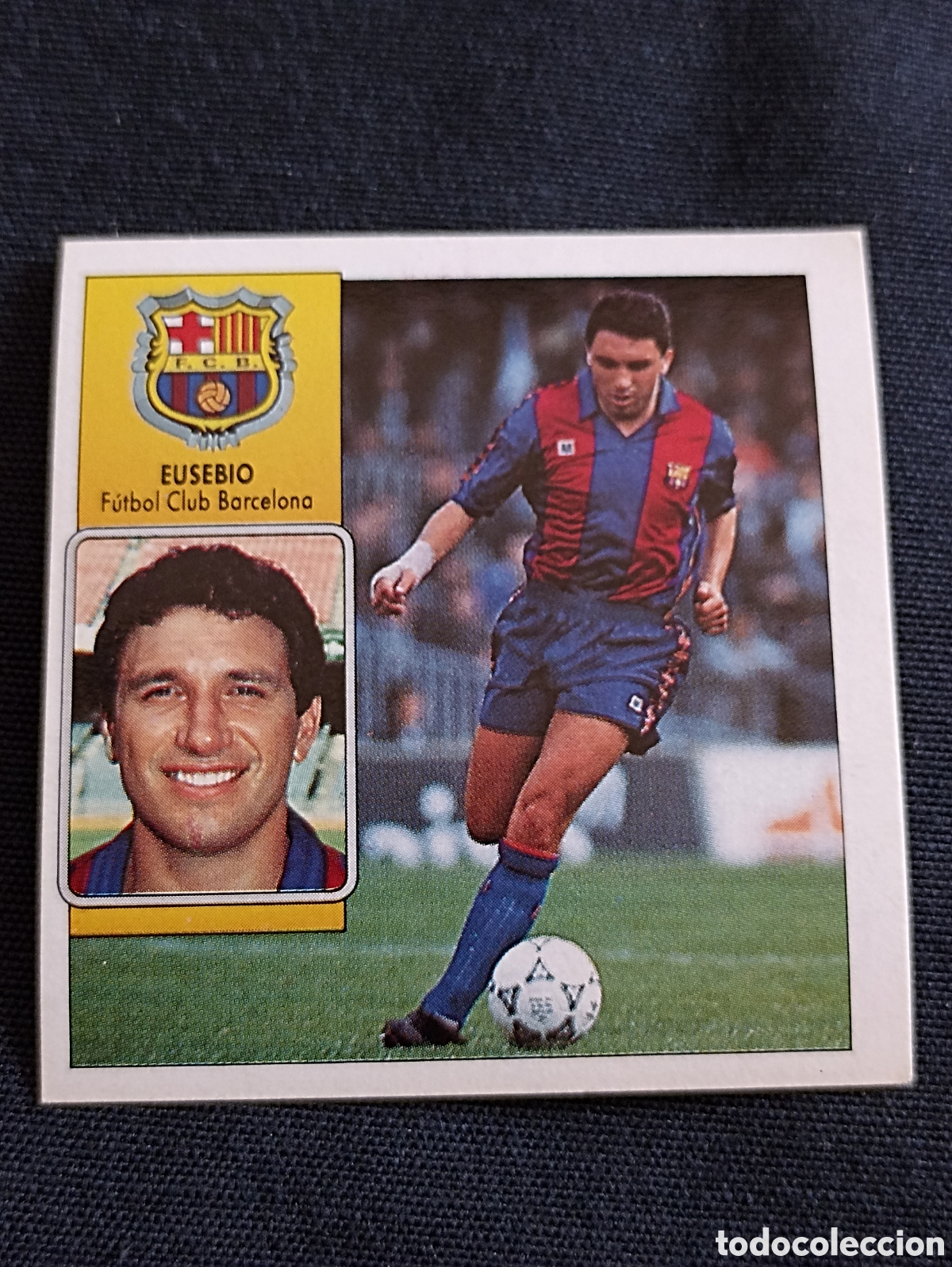 Cromos de f&uacute;tbol: Eusebio ( Futbol club Barcelona ). Liga este 92-93. Nunca pegado