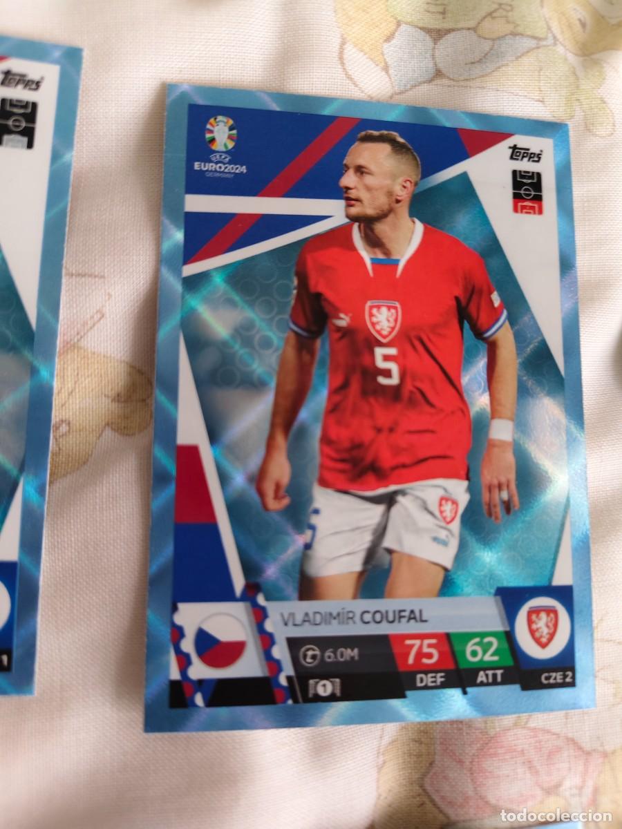 Cromos de F&uacute;tbol: CZE 2 CZE2 EURO 2024 TOPPS VLADIMIR COUFAL REP. CHECA PARALELA CRYSTAL MATCH ATTAX 24 EUROCOPA