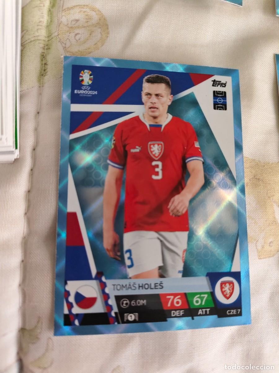 Cromos de F&uacute;tbol: CZE 7 CZE7 EURO 2024 TOPPS TOM&Aacute;&Scaron; HOLE&Scaron; REP. CHECA PARALELA CRYSTAL MATCH ATTAX 24 EUROCOPA