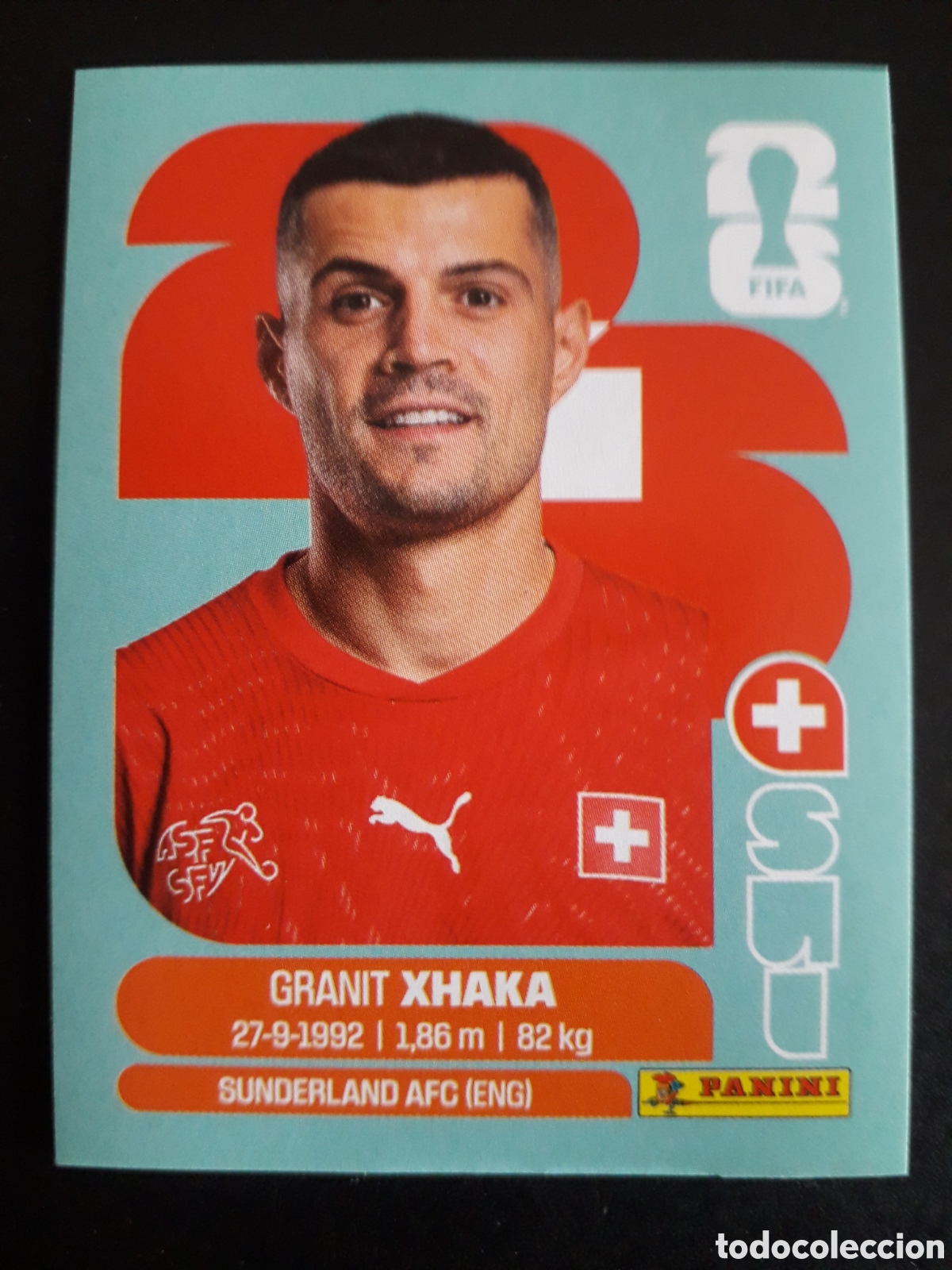 Cromos de F&uacute;tbol: XHAKA SUIZA SUI 9 MUNDIAL F&Uacute;TBOL 2026 FIFA WORLD CUP PANINI SIN PEGAR PEDIDO M&Iacute;NIMO 3&euro;