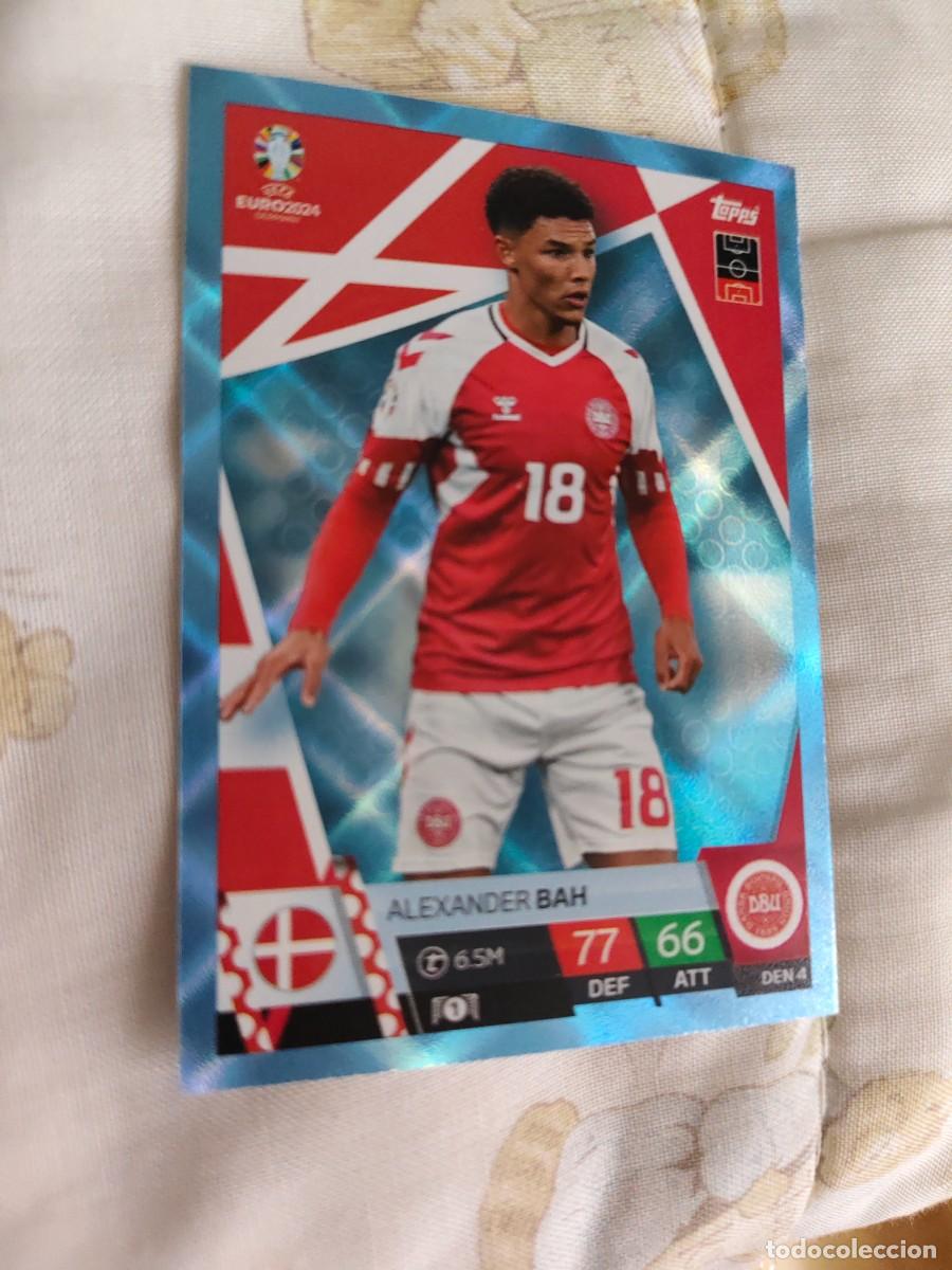 Cromos de F&uacute;tbol: DEN 4 DEN4 EURO 2024 TOPPS ALEXANDER BAH DINAMARCA PARALELA CRYSTAL MATCH ATTAX 24 EUROCOPA