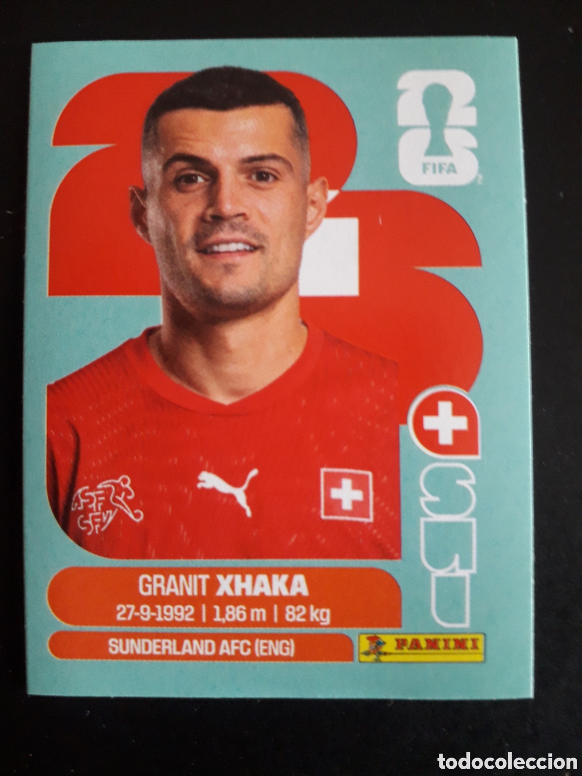 Cromos de F&uacute;tbol: XHAKA SUIZA SUI 9 MUNDIAL F&Uacute;TBOL 2026 FIFA WORLD CUP PANINI SIN PEGAR PEDIDO M&Iacute;NIMO 3&euro;