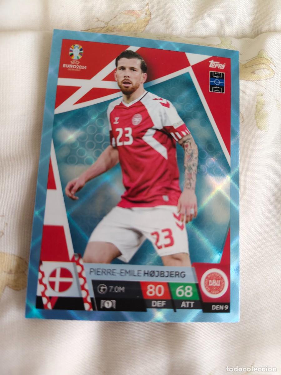 Cromos de F&uacute;tbol: DEN 9 DEN9 EURO 2024 TOPPS PIERRE-EMILE H&Oslash;JBJERG DINAMARCA PARALELA CRYSTAL MATCH ATTAX 24 EUROCOPA
