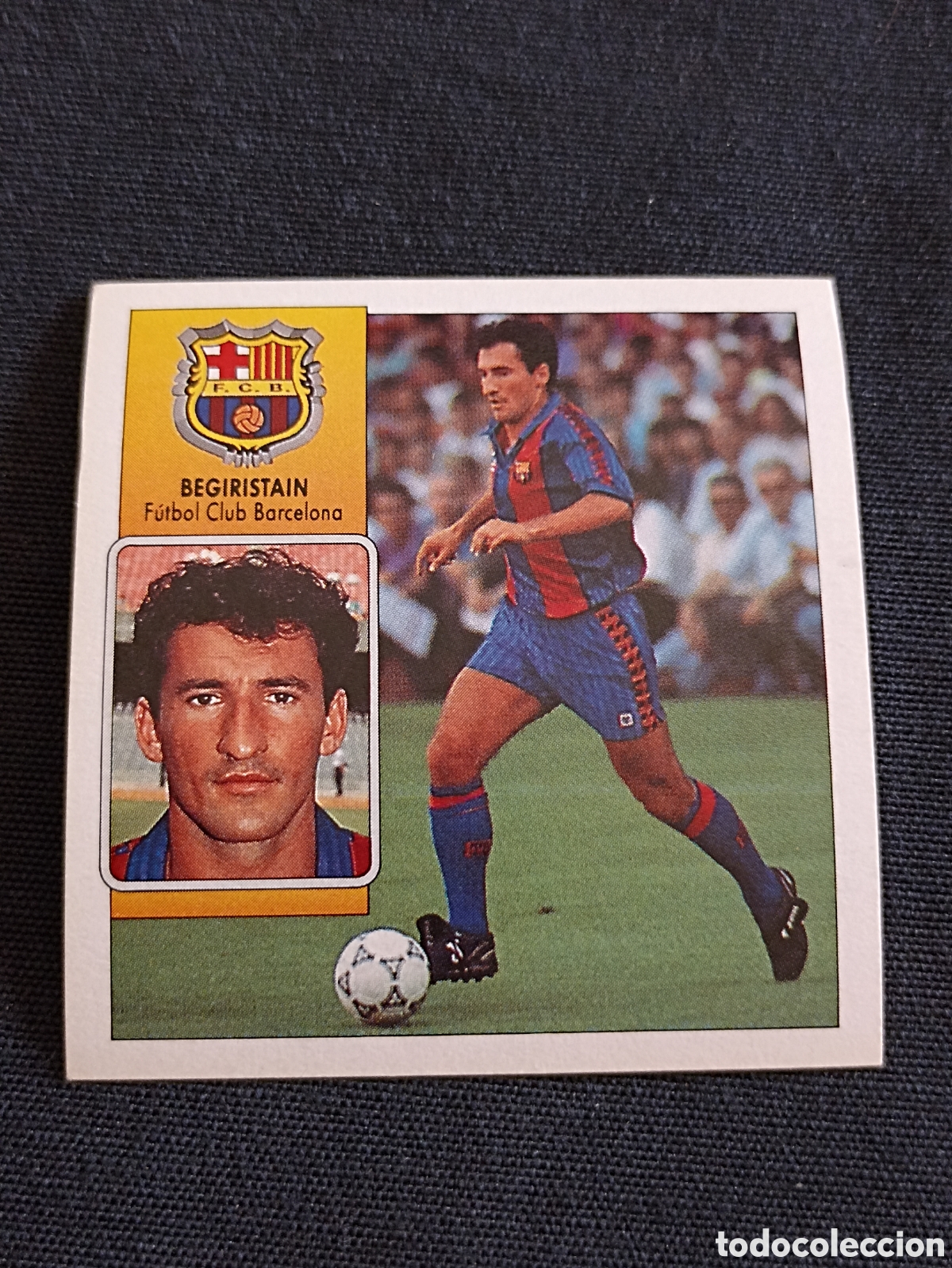 Football Stickers: Begiristain ( Futbol club Barcelona ). Liga este 92-93. Nunca pegado