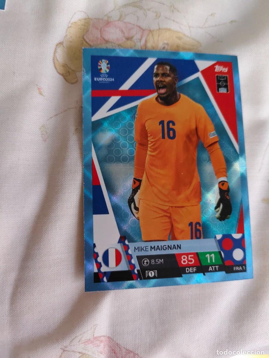 Football Stickers: FRA 1 FRA1 EURO 2024 TOPPS MIKE MAIGNAN FRANCIA PARALELA CRYSTAL MATCH ATTAX 24 EUROCOPA