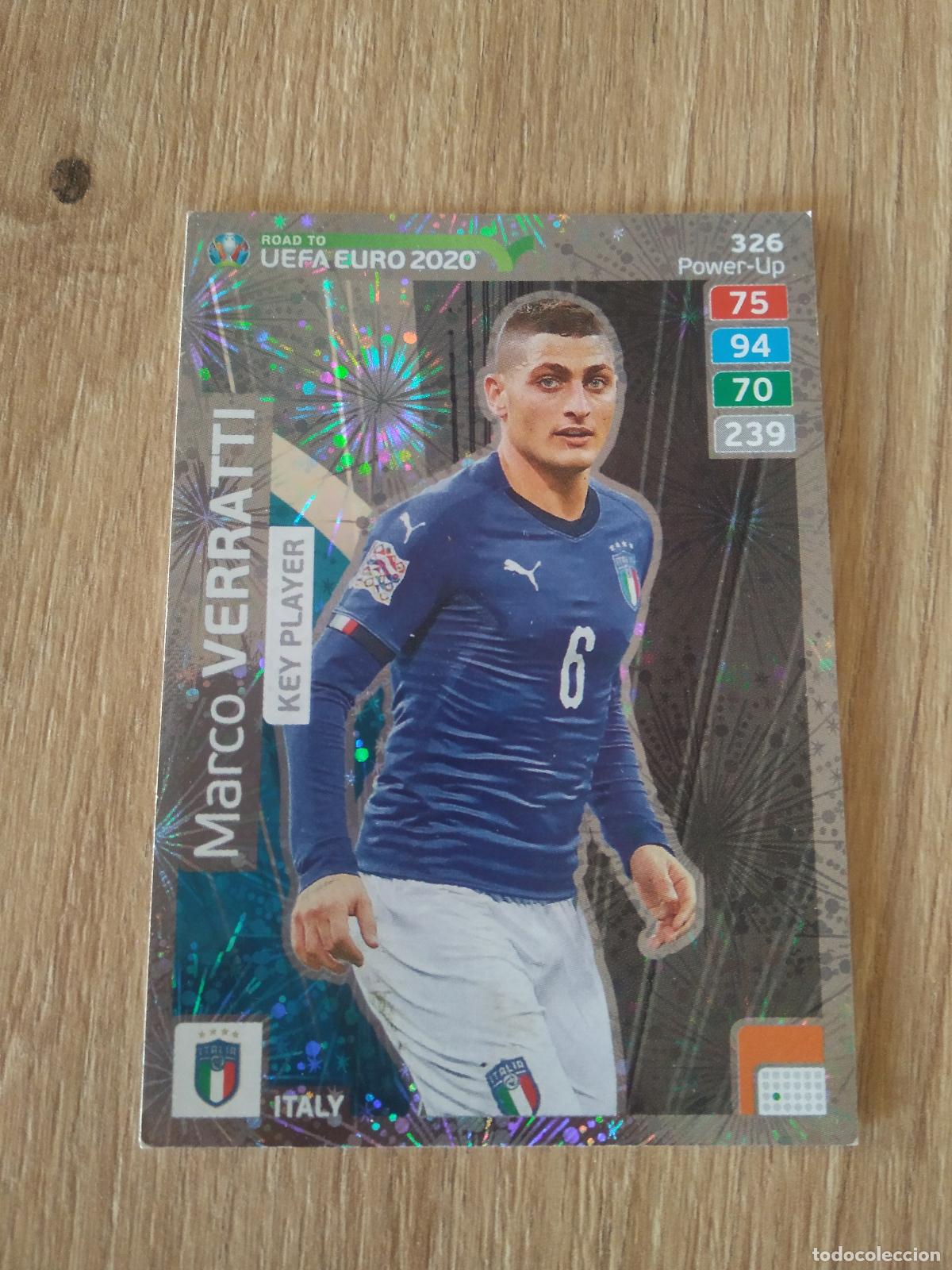 Football Stickers: 326 VERRATTI ITALIA CROMO FUTBOL PANINI ADRENALYN ROAD TO EURO 2020 CAMINO EUROCOPA