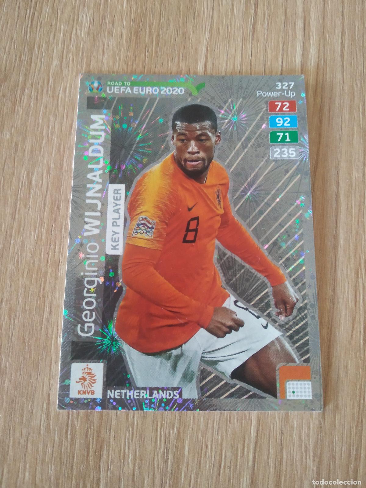 Football Stickers: 327 WIJNALDUM HOLANDA CROMO FUTBOL PANINI ADRENALYN ROAD TO EURO 2020 CAMINO EUROCOPA