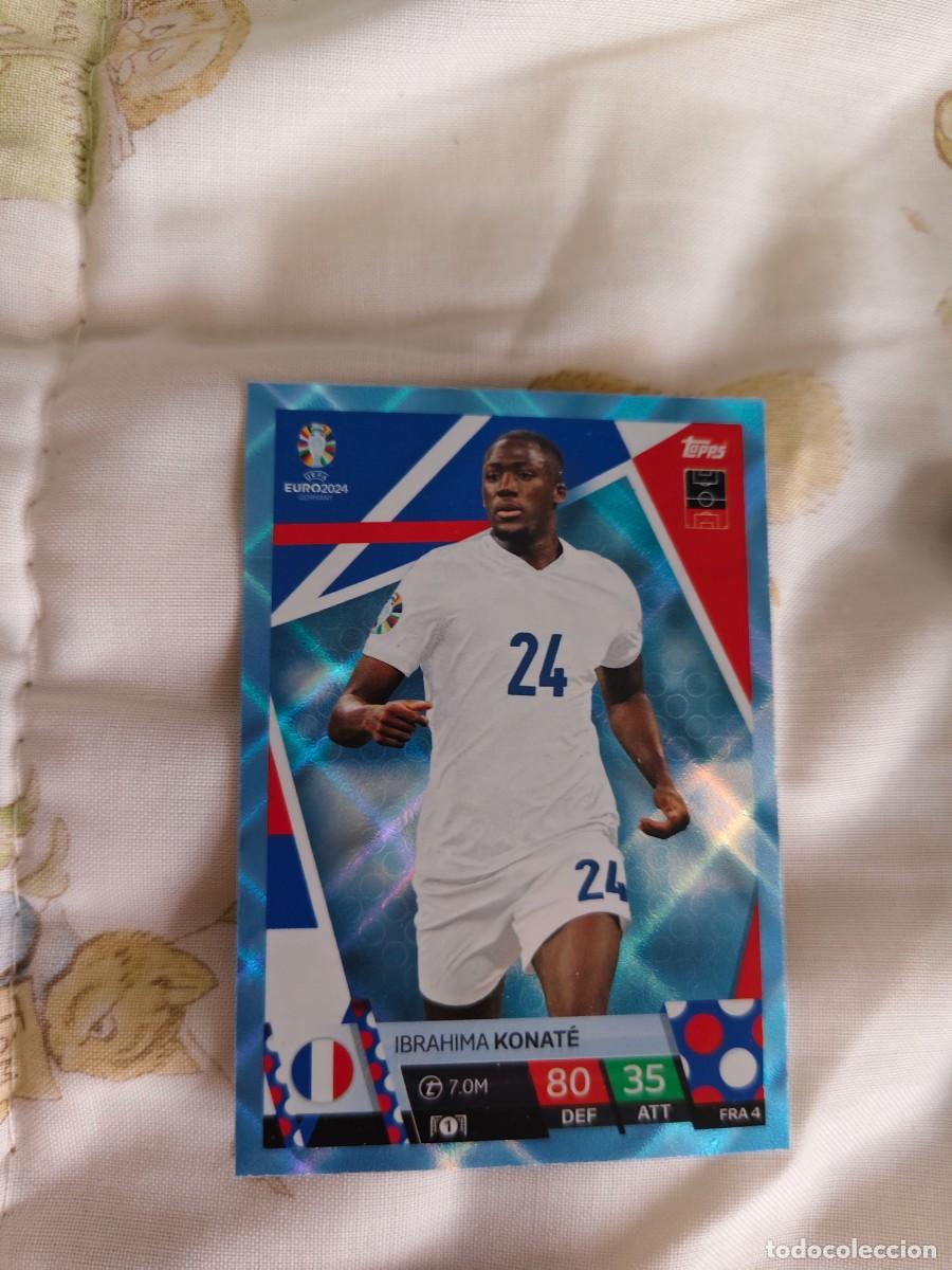 Football Stickers: FRA 4 FRA4 EURO 2024 TOPPS IBRAHIMA KONAT&Eacute; FRANCIA PARALELA CRYSTAL MATCH ATTAX 24 EUROCOPA