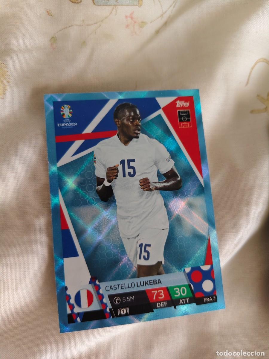 Football Stickers: FRA 7 FRA7 EURO 2024 TOPPS CASTELLO LUKEBA FRANCIA PARALELA CRYSTAL MATCH ATTAX 24 EUROCOPA