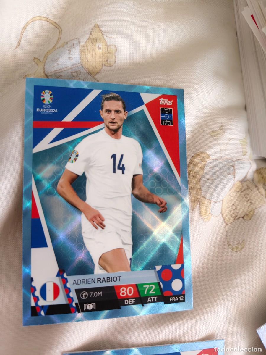 Football Stickers: FRA 12 FRA12 EURO 2024 TOPPS ADRIEN RABIOT FRANCIA PARALELA CRYSTAL MATCH ATTAX 24 EUROCOPA
