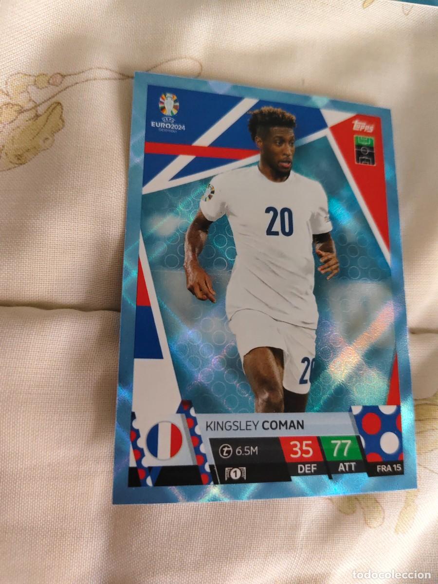 Football Stickers: FRA 15 FRA15 EURO 2024 TOPPS KINGSLEY COMAN FRANCIA PARALELA CRYSTAL MATCH ATTAX 24 EUROCOPA