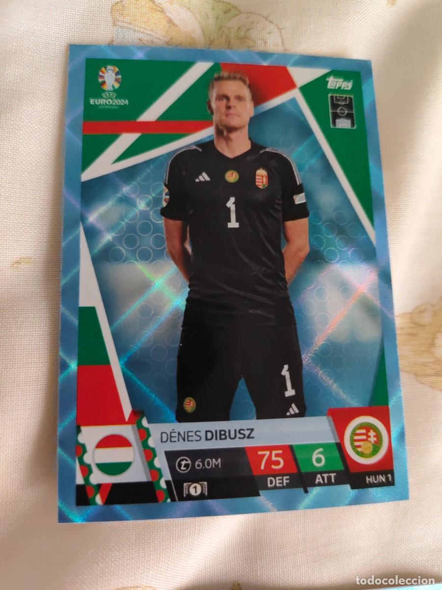 Cromos de F&uacute;tbol: HUN 1 HUN1 EURO 2024 TOPPS D&Eacute;NES DIBUSZ HUNGR&Iacute;A PARALELA CRYSTAL MATCH ATTAX 24 EUROCOPA