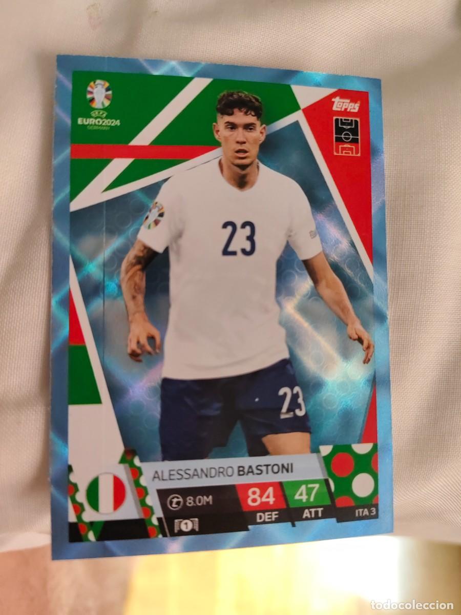 Cromos de F&uacute;tbol: ITA 3 ITA3 EURO 2024 TOPPS ALESSANDRO BASTONI ITALIA PARALELA CRYSTAL MATCH ATTAX 24 EUROCOPA