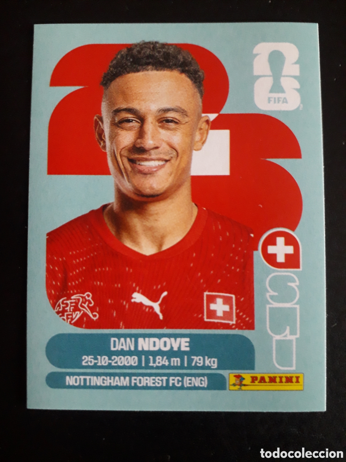 Fu&szlig;ball-Sticker: NDOVE SUIZA SUI 19 MUNDIAL F&Uacute;TBOL 2026 FIFA WORLD CUP PANINI SIN PEGAR PEDIDO M&Iacute;NIMO 3&euro;