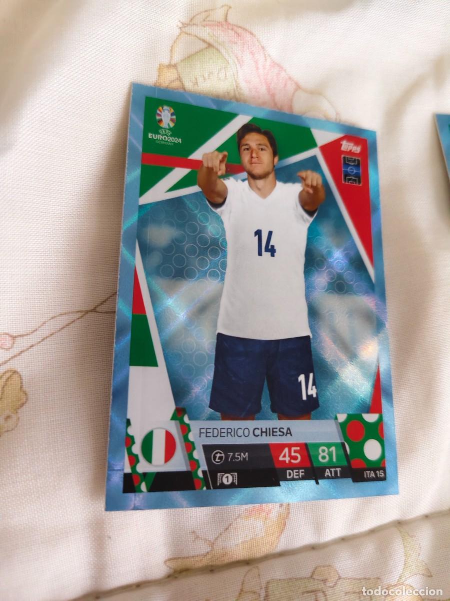 Cromos de F&uacute;tbol: ITA 15 ITA15 EURO 2024 TOPPS FEDERICO CHIESA ITALIA PARALELA CRYSTAL MATCH ATTAX 24 EUROCOPA