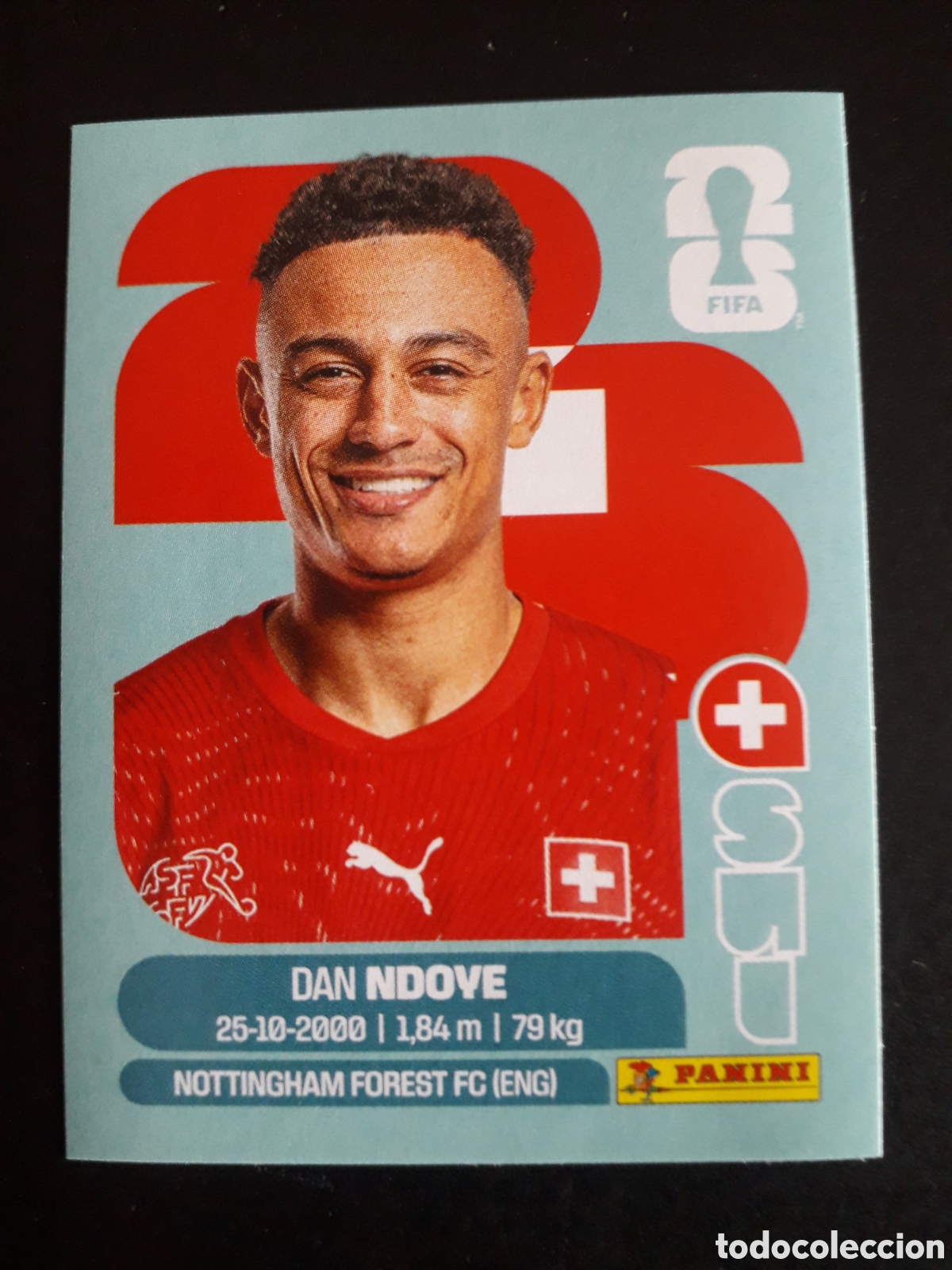 Cromos de F&uacute;tbol: NDOVE SUIZA SUI 19 MUNDIAL F&Uacute;TBOL 2026 FIFA WORLD CUP PANINI SIN PEGAR PEDIDO M&Iacute;NIMO 3&euro;