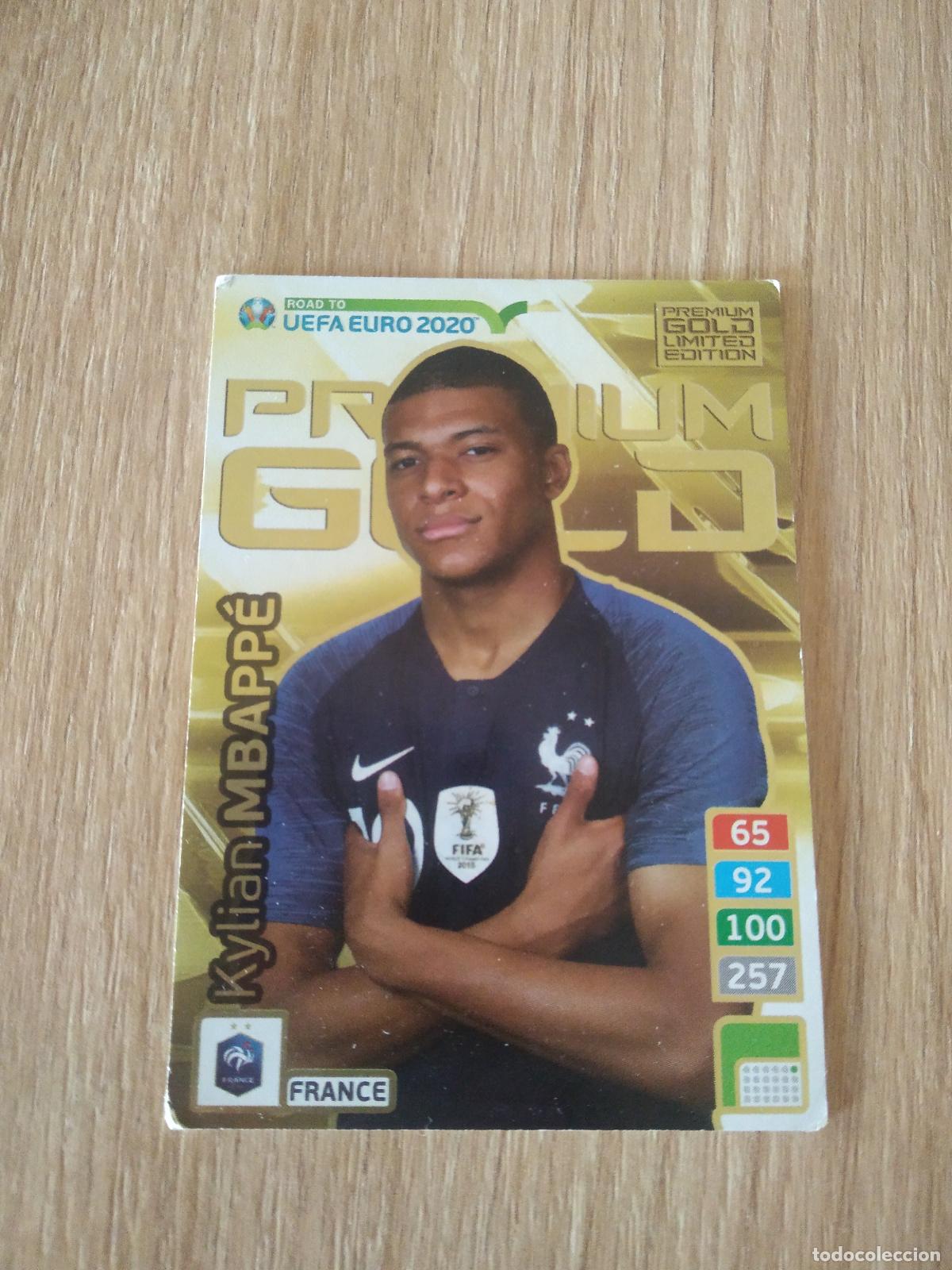 Cromos de F&uacute;tbol: MBAPPE FRANCIA EDICION LIMITADA CROMO FUTBOL PANINI ADRENALYN ROAD TO EURO 2020 CAMINO EUROCOPA