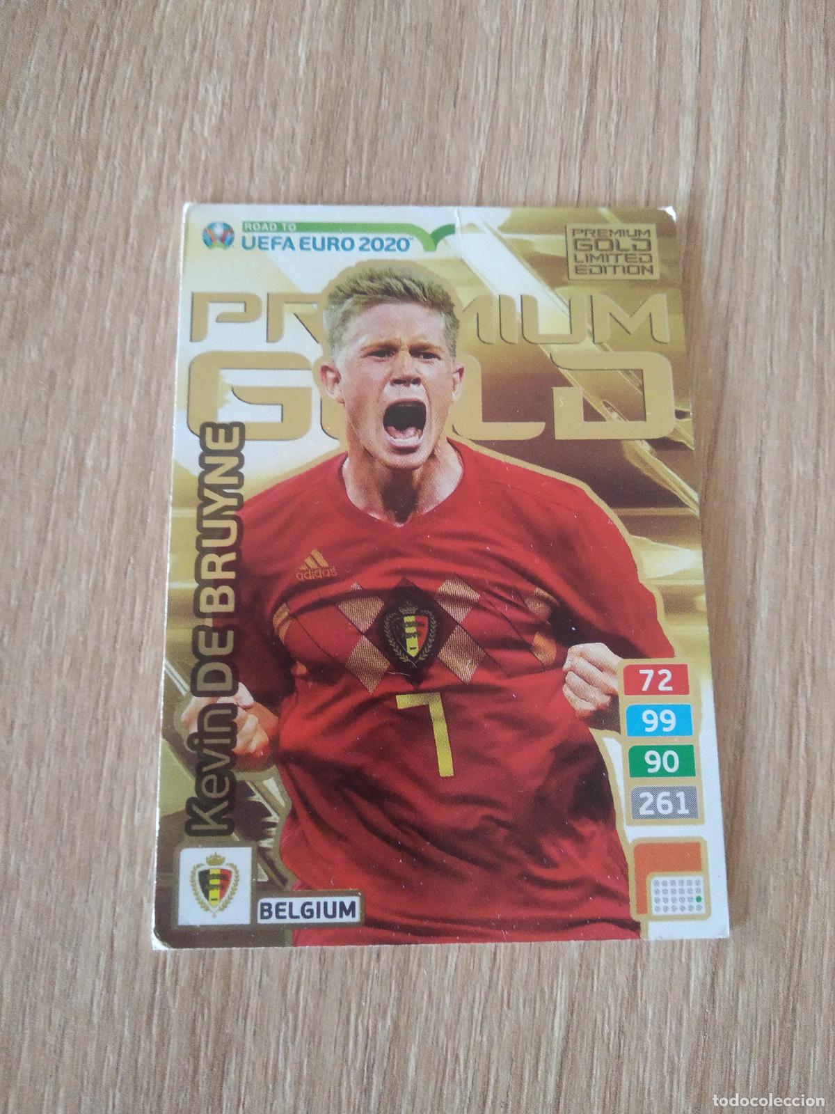 Cromos de F&uacute;tbol: DE BRUYNE BELGICA EDICION LIMITADA CROMO FUTBOL PANINI ADRENALYN ROAD TO EURO 2020 CAMINO EUROCOPA