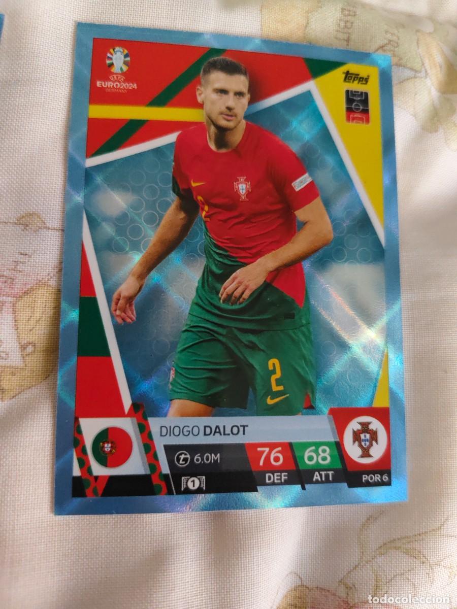Cromos de F&uacute;tbol: POR 6 POR6 EURO 2024 TOPPS DIOGO DALOT PORTUGAL PARALELA CRYSTAL MATCH ATTAX 24 EUROCOPA