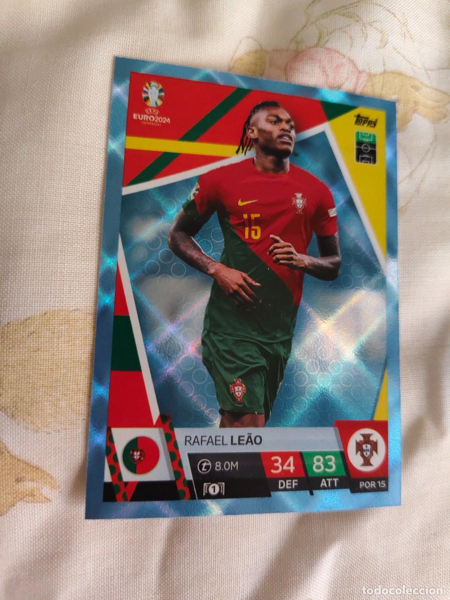 Cromos de F&uacute;tbol: POR 15 POR15 EURO 2024 TOPPS RAFAEL LE&Atilde;O PORTUGAL PARALELA CRYSTAL MATCH ATTAX 24 EUROCOPA
